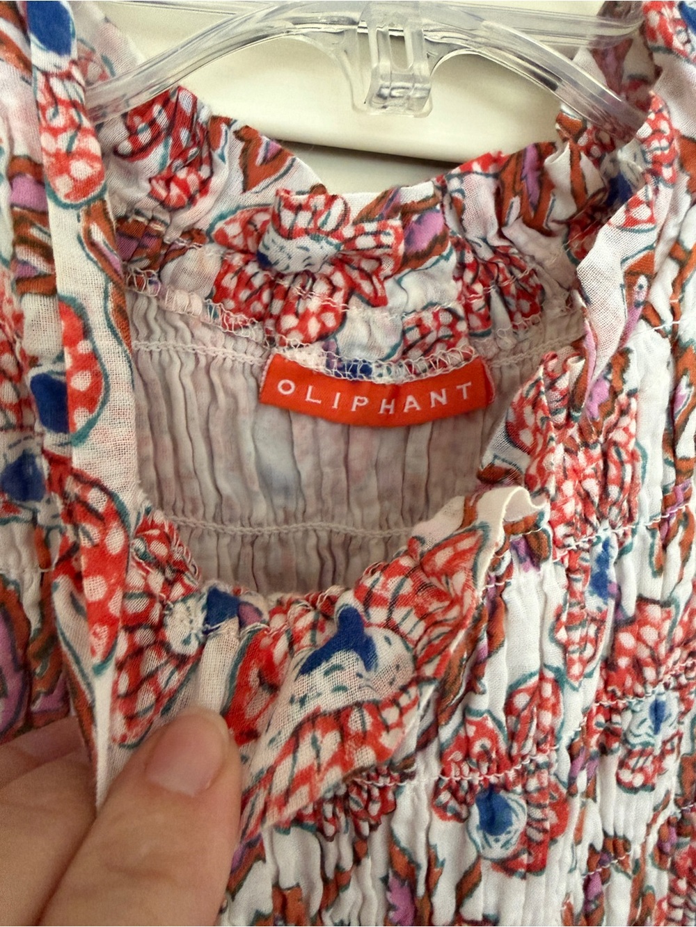 Oliphant Floral Smocked Maxi Dress - Picture 2 of 8